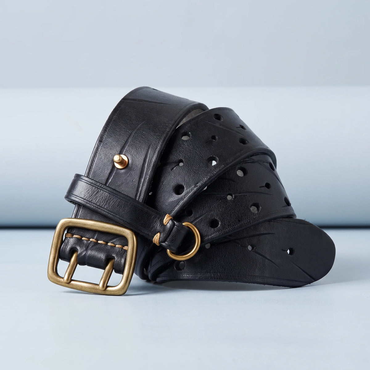 Corvane Perforated Belt Coiled
