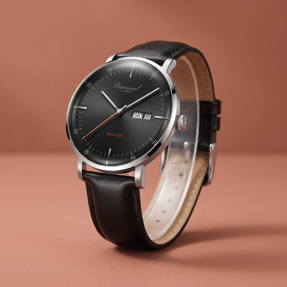 Harlow Day-Date Watch Three Quarter