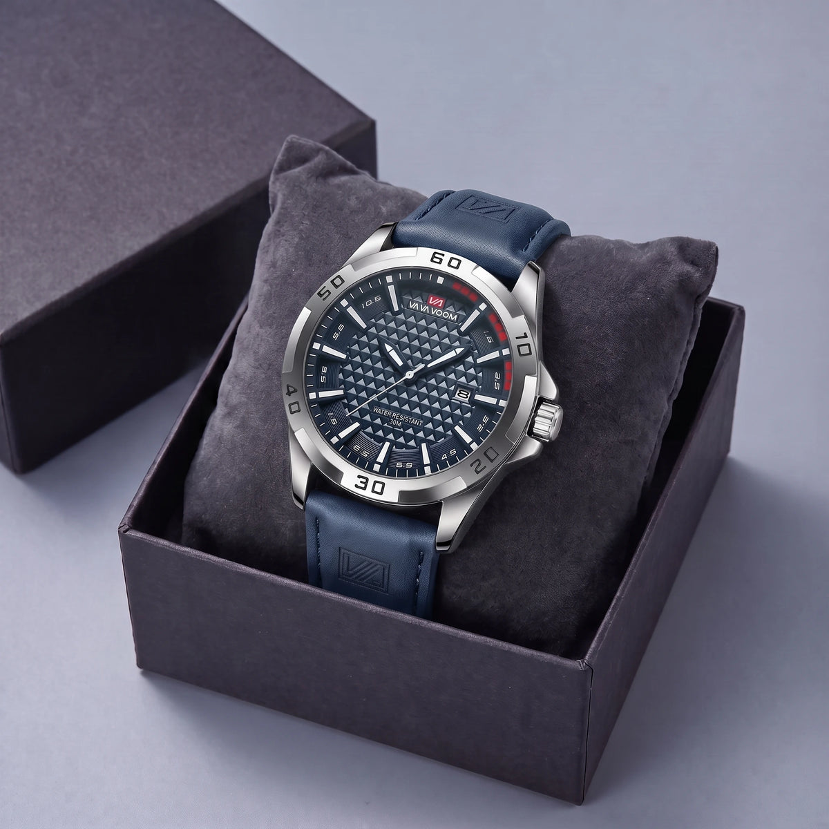 Thornby Textured Watch Blue