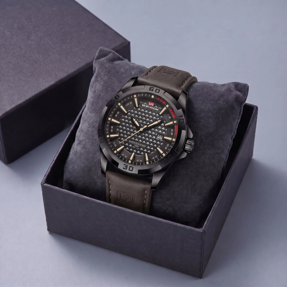 Thornby Textured Watch Brown