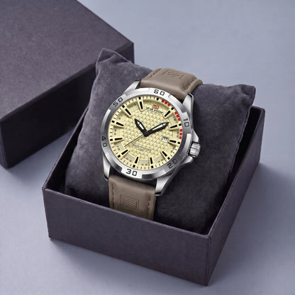 Thornby Textured Watch Cream